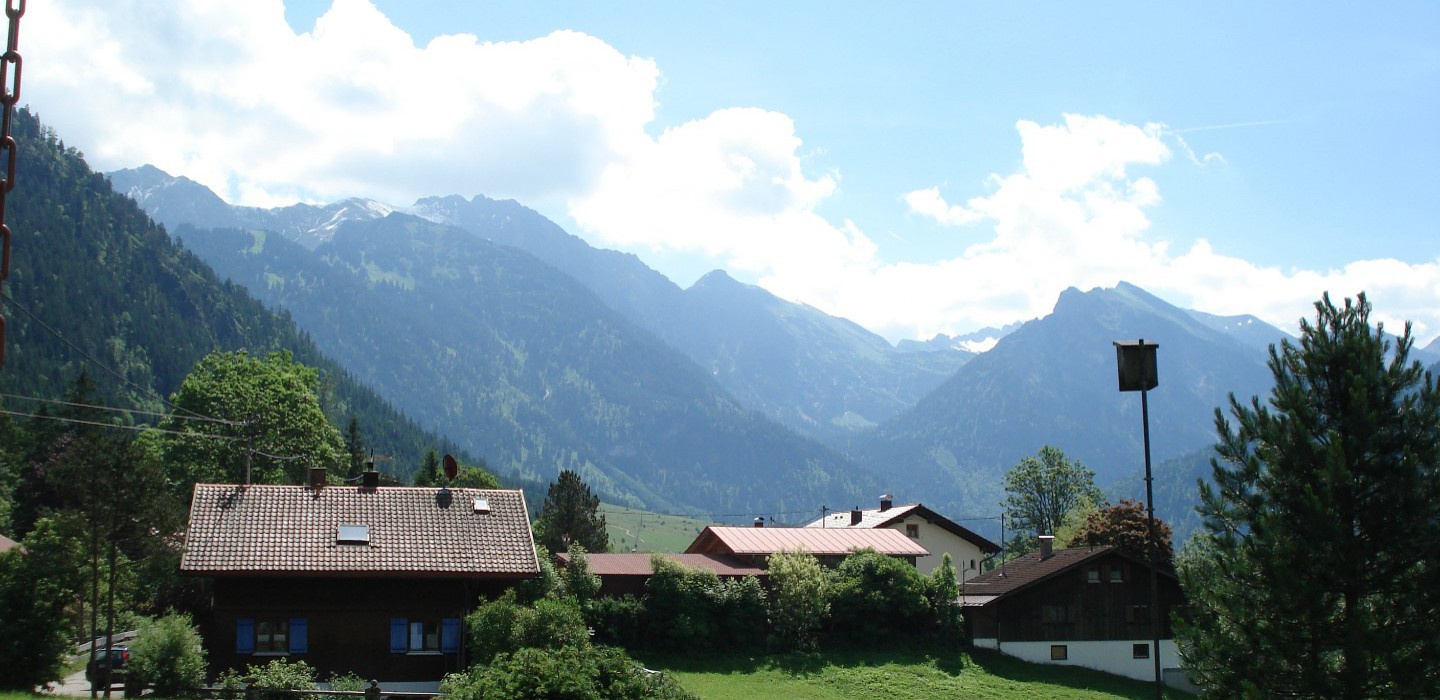 Haus Freiblick Hinterstein - Blick ins Naturschutzgebiet Allgäuer Hochalpen